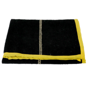 Puja Aasan Ghongadi with Black color and Yellow Border